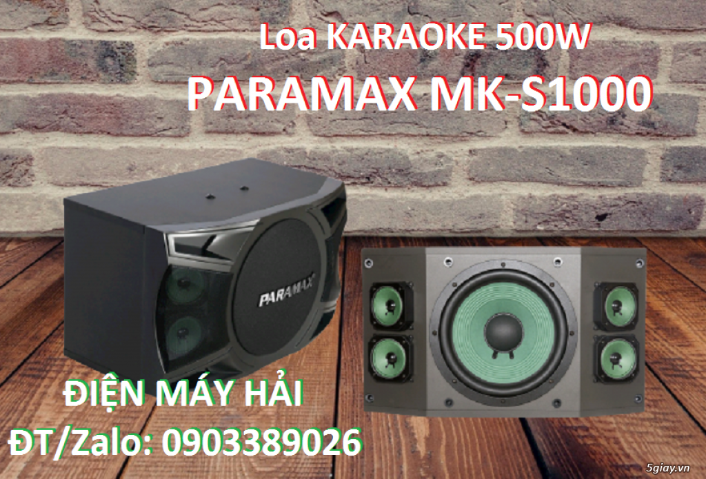 Loa nằm Karaoke Paramax MK-S1000 công suất đỉnh 500Watt - 1