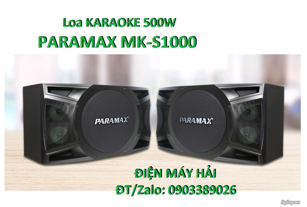 Loa nằm Karaoke Paramax MK-S1000 công suất đỉnh 500Watt - 2