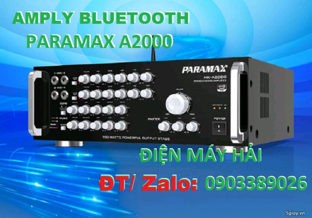 Amply Paramax MK-A2000 giảm giá 20% tại Điện Máy Hải Thủ Đức