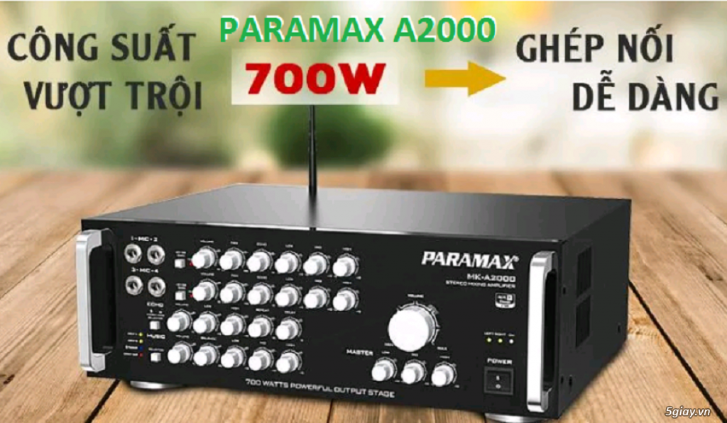 Amply Paramax MK-A2000 giảm giá 20% tại Điện Máy Hải Thủ Đức - 1