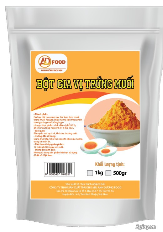 Bột Trứng Muối nhà ADFOOD CÓ GÌ (Lê Nghiệp)