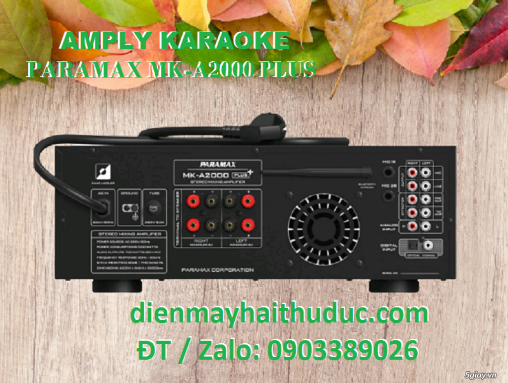 Amply Karaoke Bluetooth Paramax MK-A2000 Plus giảm giá thật 20% - 2