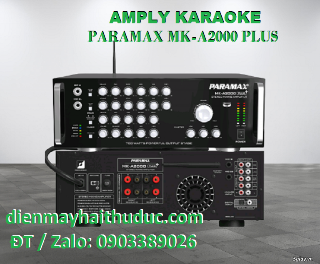 Amply Karaoke Bluetooth Paramax MK-A2000 Plus giảm giá thật 20%
