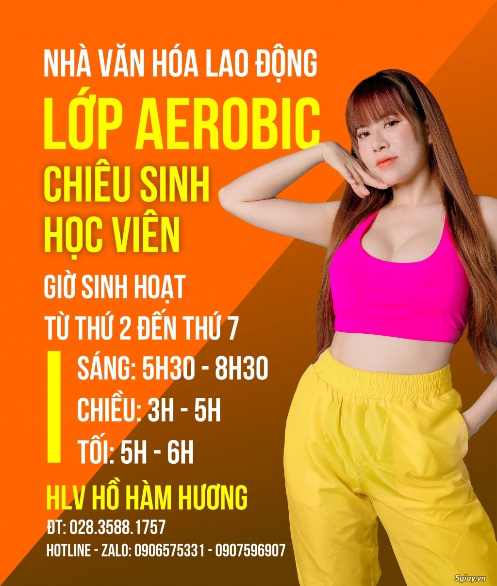 Chiêu sinh học viên lớp Aerobic tại khu vực Gò Vấp