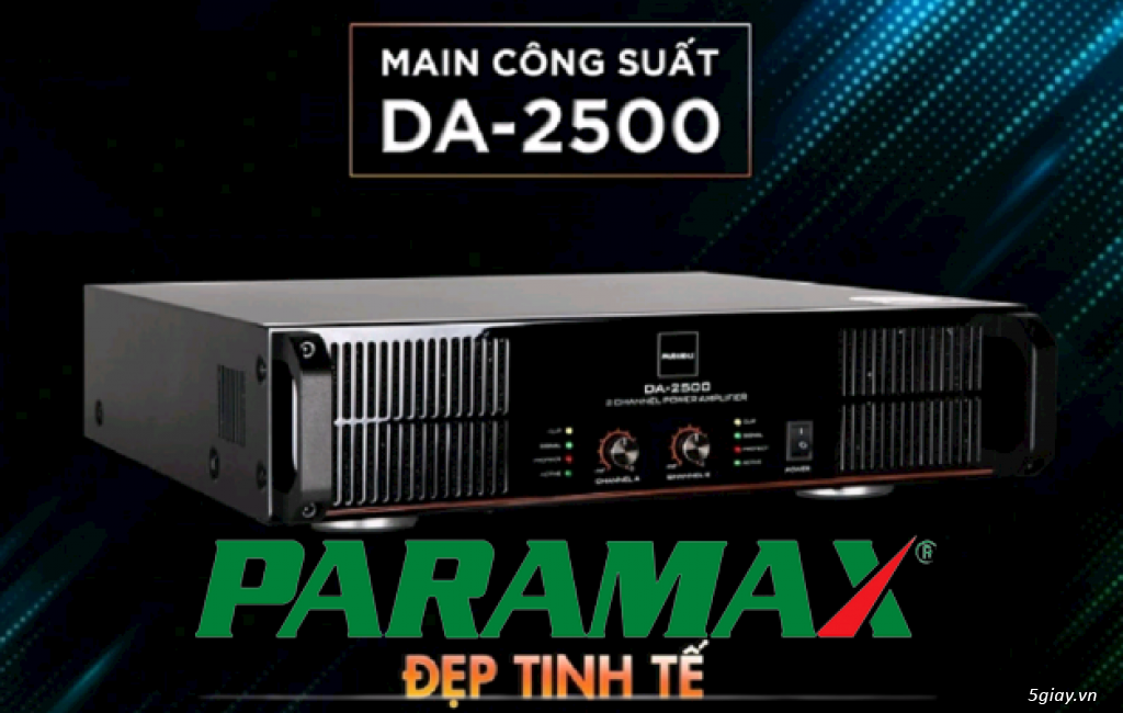 Cục Đẩy 1200W Paramax DA-2500 mẫu đẹp như đàn Piano - 4