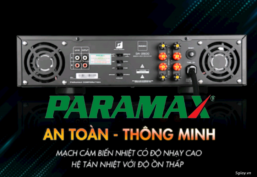 Cục Đẩy 1200W Paramax DA-2500 mẫu đẹp như đàn Piano - 3