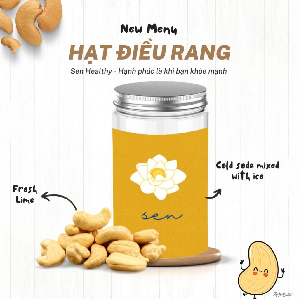 Hạt điều rang nhà Senhealthy