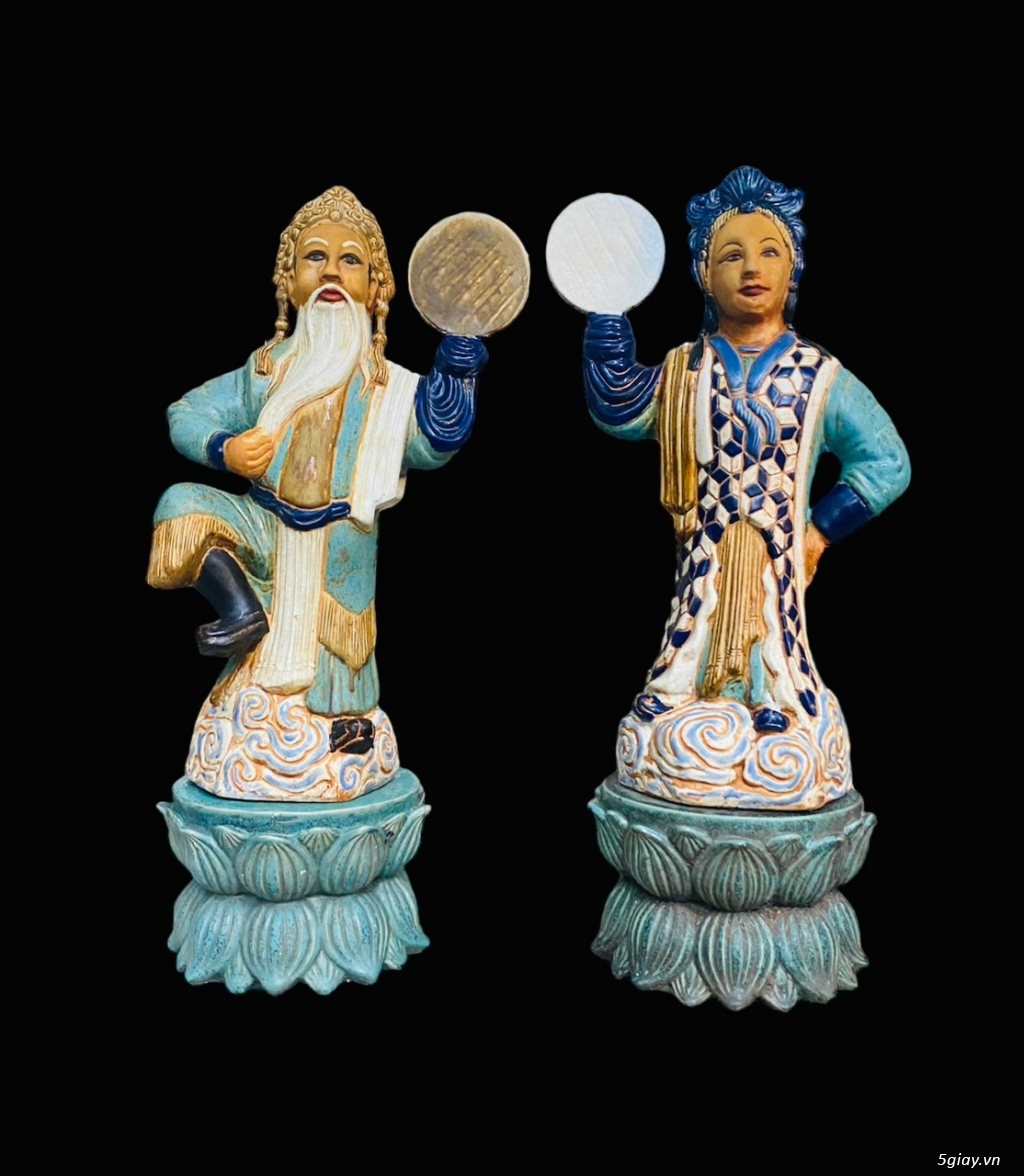 Em bán bộ tượng Nhật Nguyệt gốm Nam Bộ rất đẹp