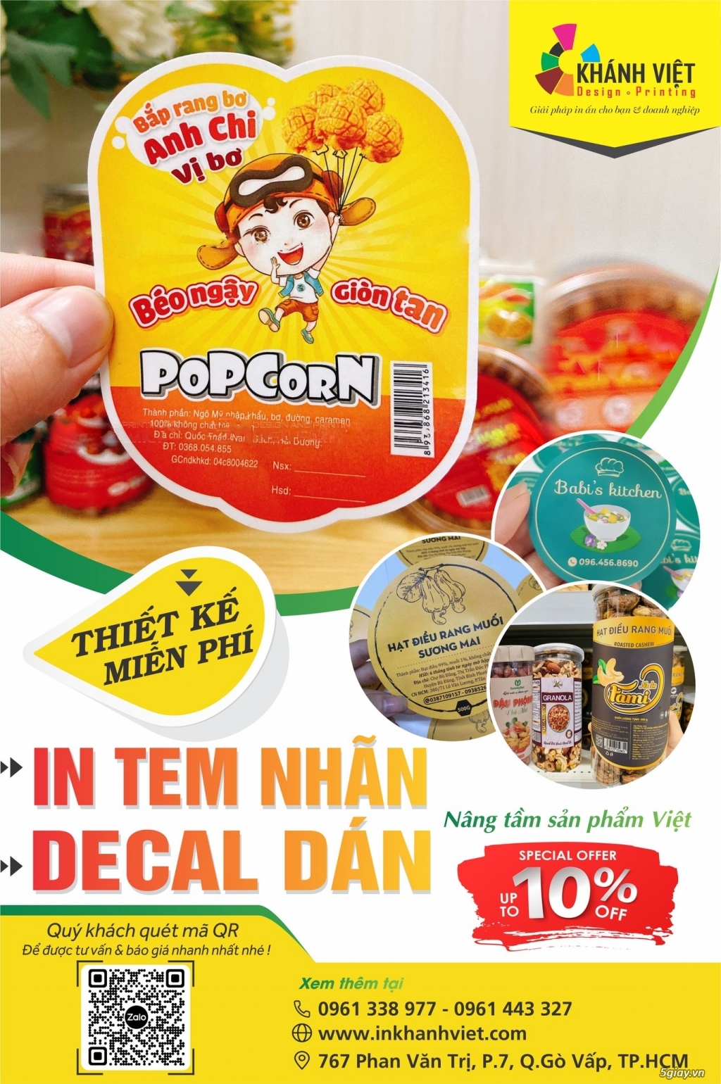 Xưởng in Tem nhãn - Decal dán theo yêu cầu... - 2