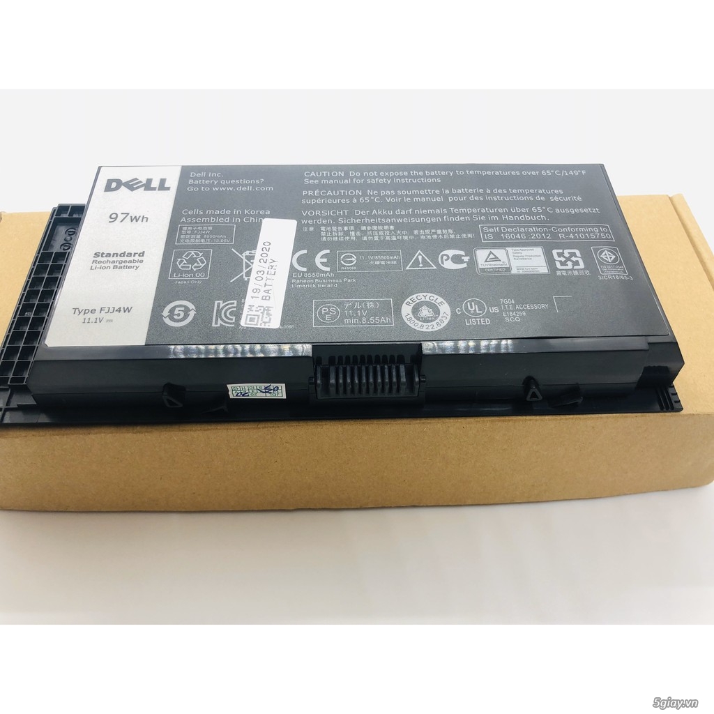 Pin Zin laptop 9cells 97wh DELL Precision M4600,M4700,M4800,M6600,M670 - 1