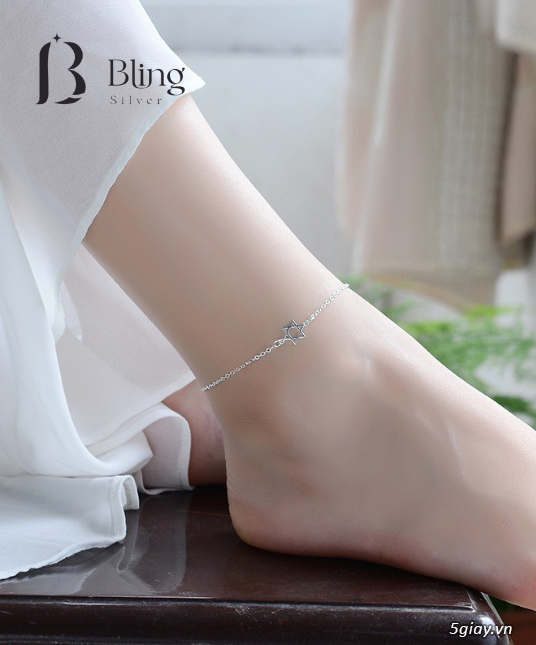 Mẫu lắc bạc đeo chân cho nữ được đeo nhiều nhất