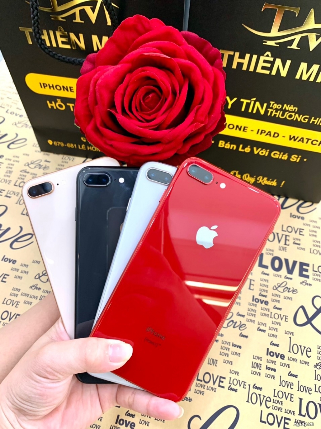 iPhone 8plus 256gb LL Vàng-trắng-đen-đỏ