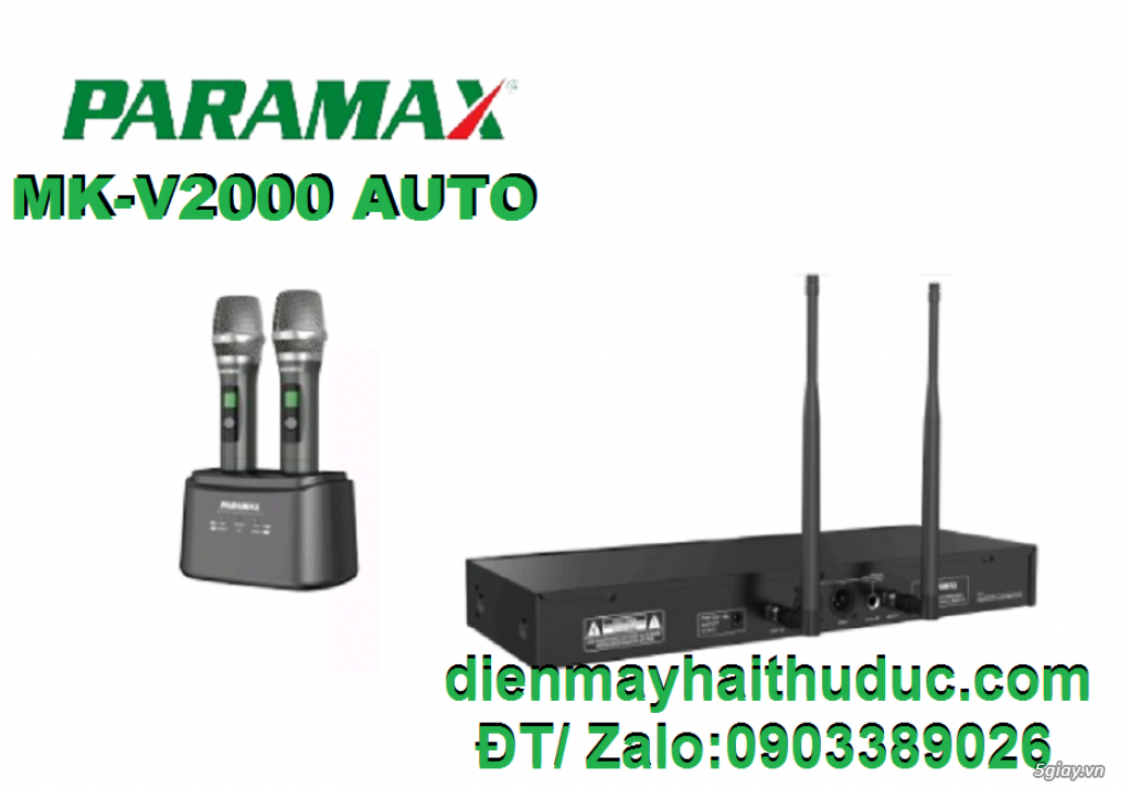 Micro không dây Paramax MK-V2000 Auto giảm thật 20% tại Cửa Hàng Hải - 2