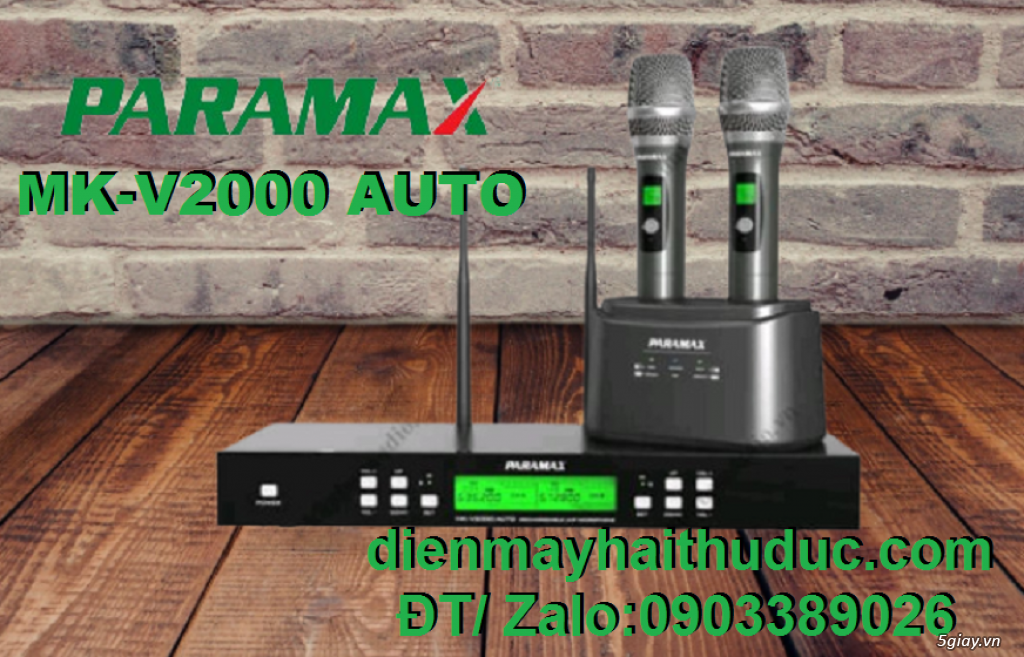 Micro không dây Paramax MK-V2000 Auto giảm thật 20% tại Cửa Hàng Hải - 3