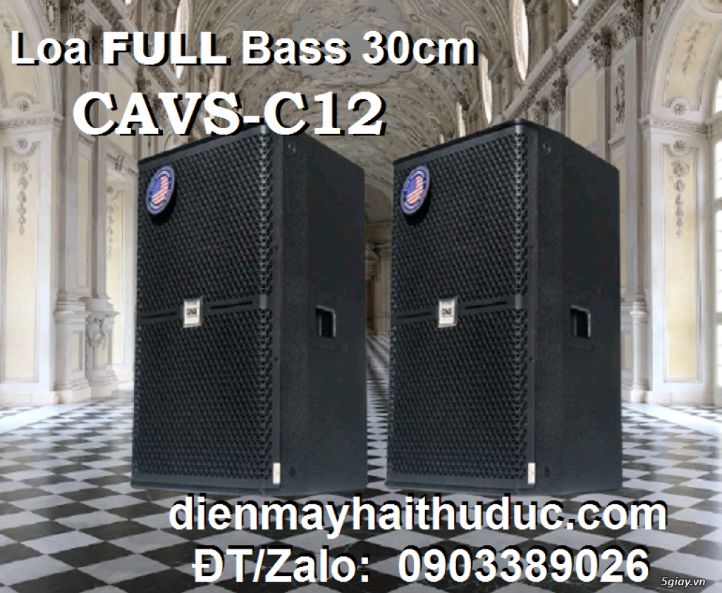 Loa Full Bass 30cm CAVS C12 chính hãng Nhật Hoàng Audio