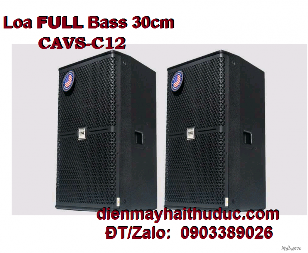 Loa Full Bass 30cm CAVS C12 chính hãng Nhật Hoàng Audio - 3