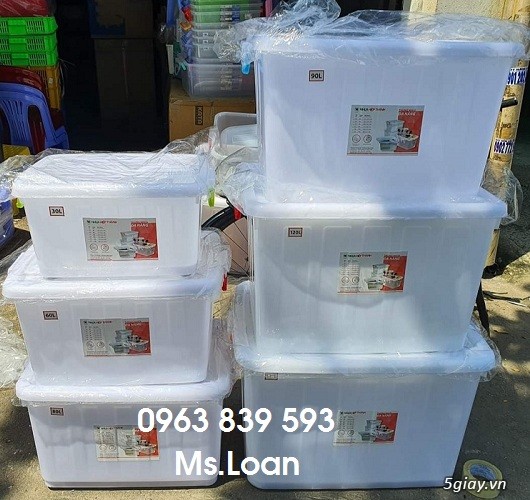 Thùng nhựa đa năng 120L đựng hải sản, đóng hàng xuất khẩu / 0963839593 - 2
