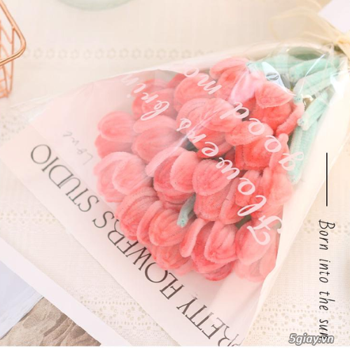 Bó hoa tulip kẽm nhung, hoa tulip từ kẽm nhung quà tặng bạn - 2