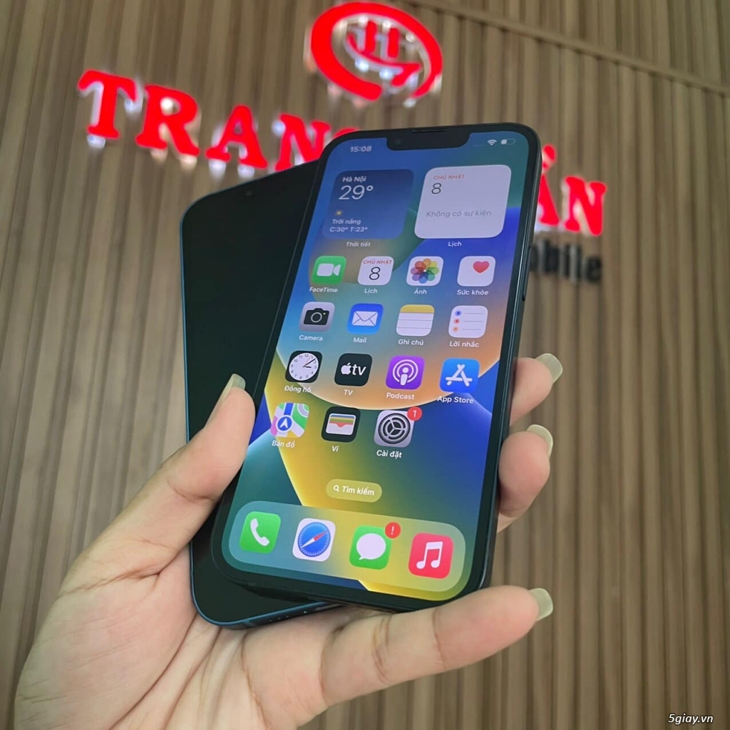 Iphone 13 256G Quốc Tế zin đẹp 99%, pin zin 8x, 9x giá rẻ, bán tạishop - 3