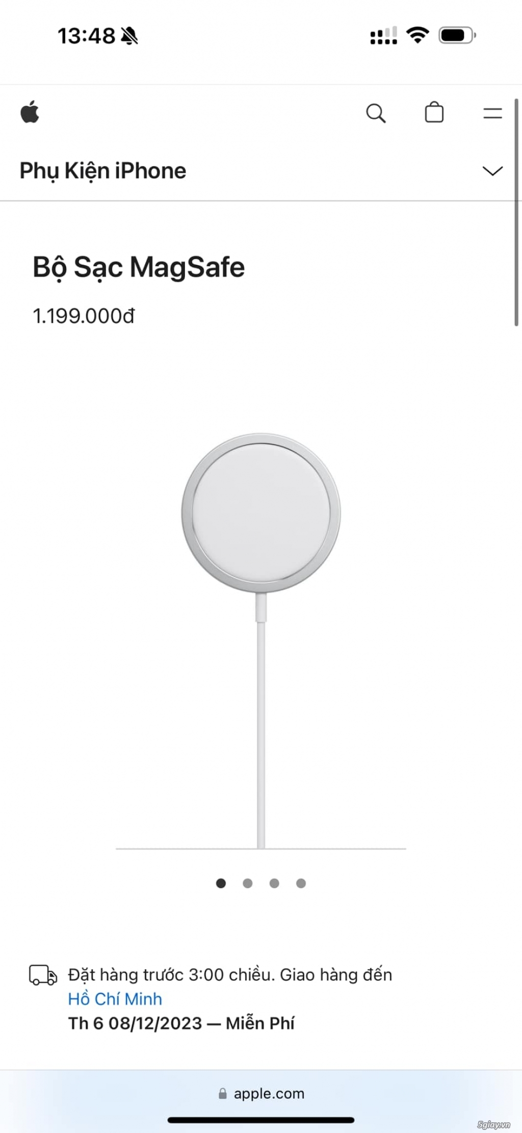 Bộ sạc Magsafe giá 650/1c. Bao auth trọn đời - 1