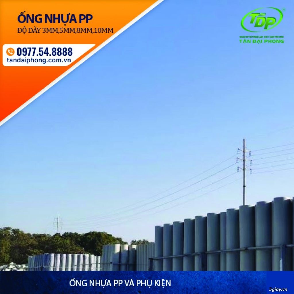 Ống Nhựa PP D850mm