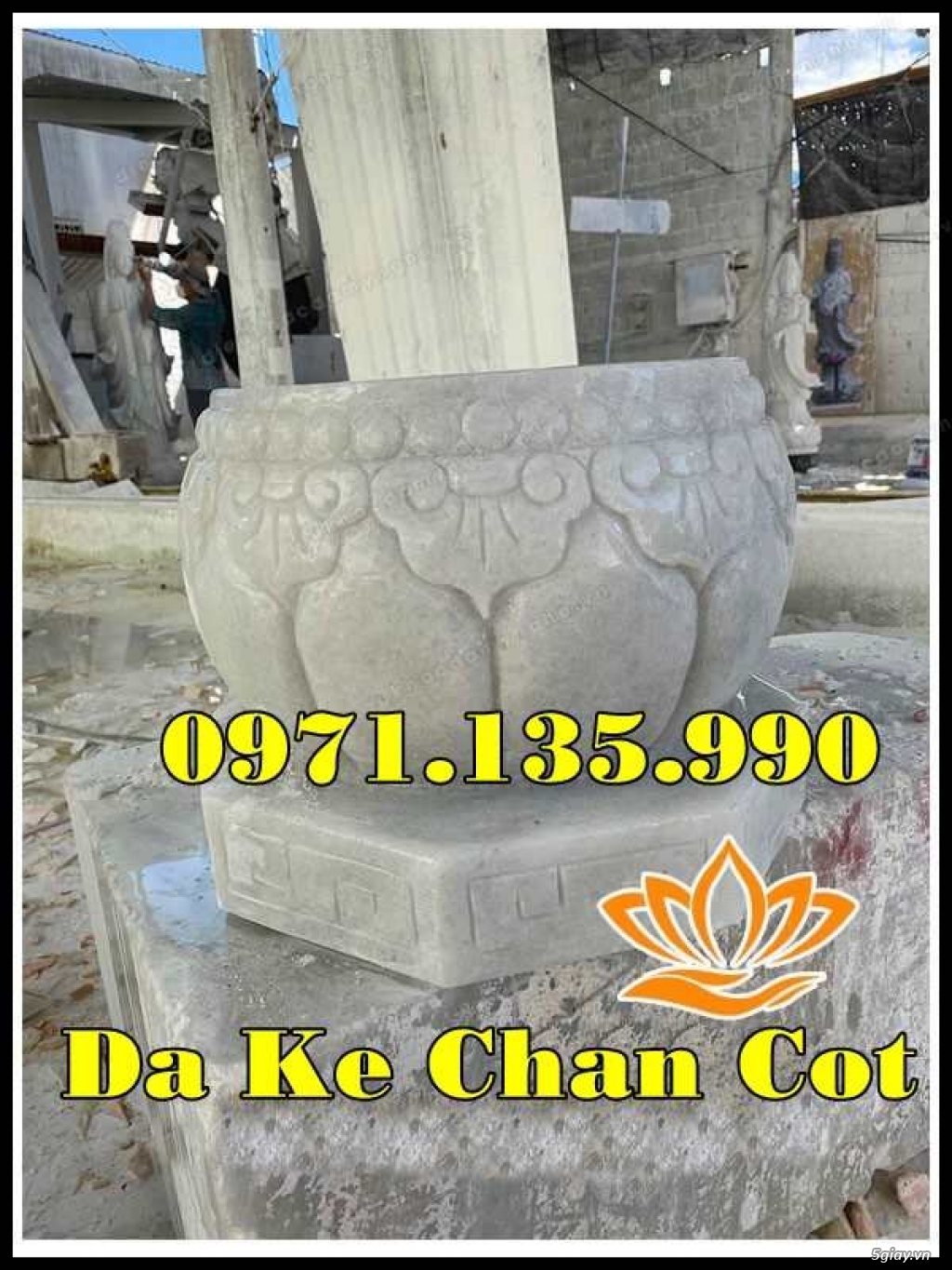 294- mẫu chân tảng bằng đá kê cột nhà đẹp bán long an - 18