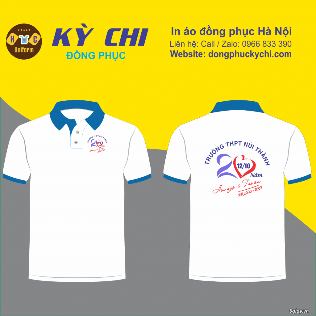 In áo phông đồng phục họp lớp tại Hà Nội theo yêu cầu