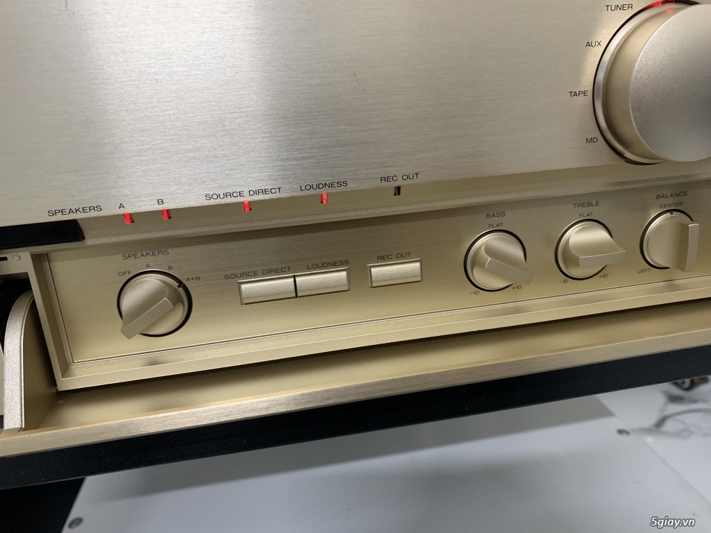 Amply Kenwood phay nhôm vàng chanh đời cao đẹp xuất sắc - 3