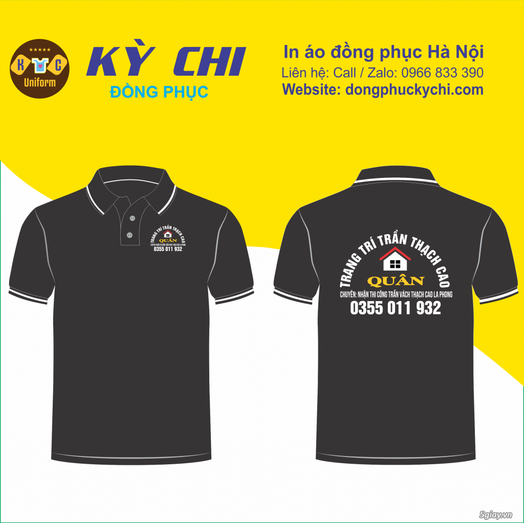 Làm áo đồng phục cửa hàng tại Hà Nội theo yêu cầu, giao hàng toàn quốc