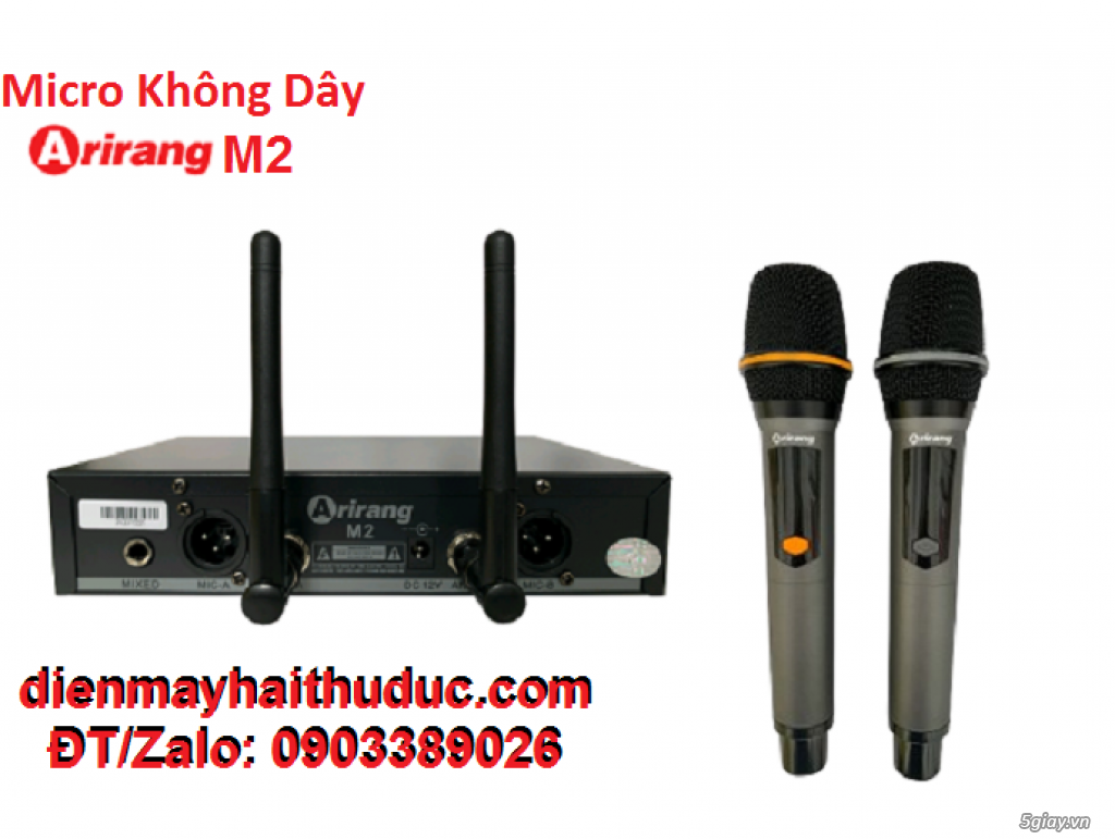 Bộ Micro Wireless Arirang M2 hàng chính hãng giá tầm trung - 1