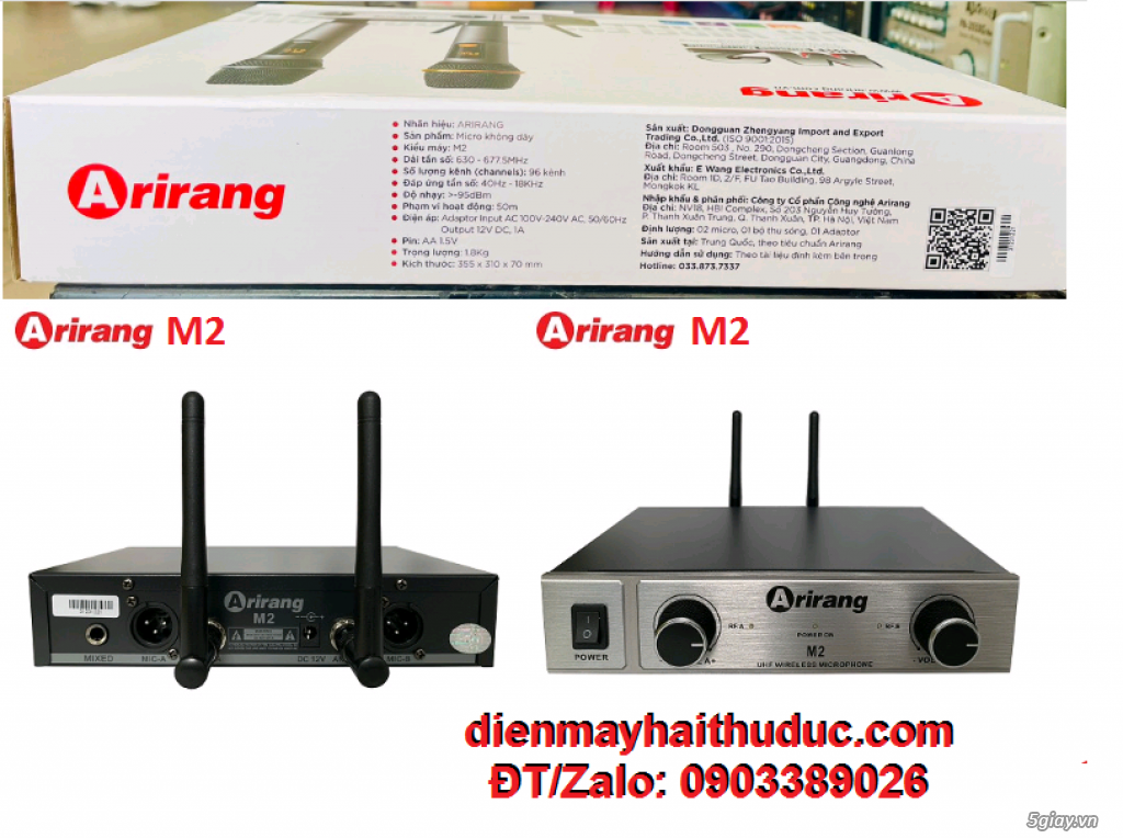 Bộ Micro Wireless Arirang M2 hàng chính hãng giá tầm trung - 4