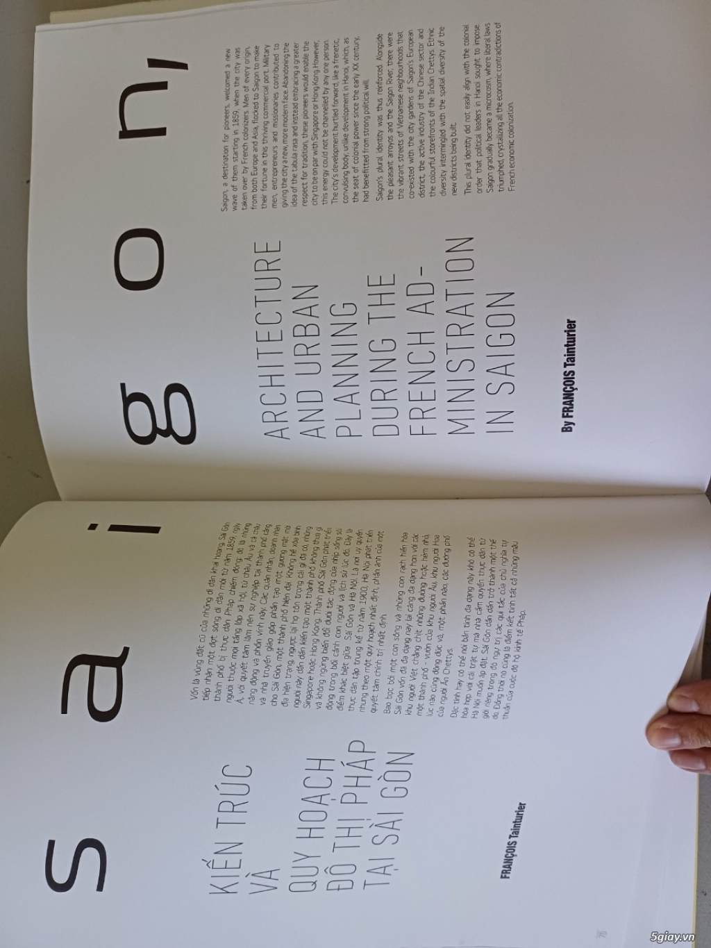 Sài Gòn Ba Thế Kỷ Phát Triển Xây Dựng, Việt - Anh