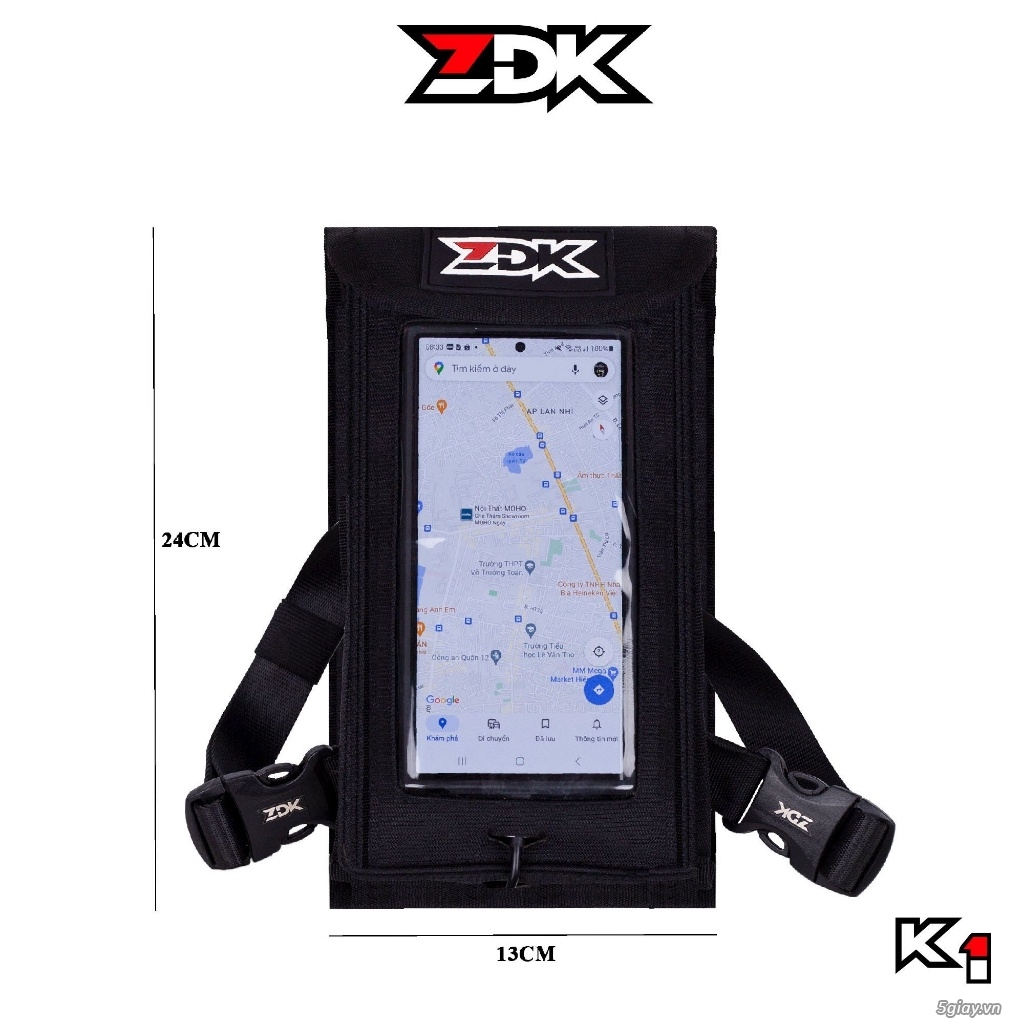 Túi treo xe máy chính hãng ZDK K1, túi treo đầu xe, túi treo ghi đông - 15