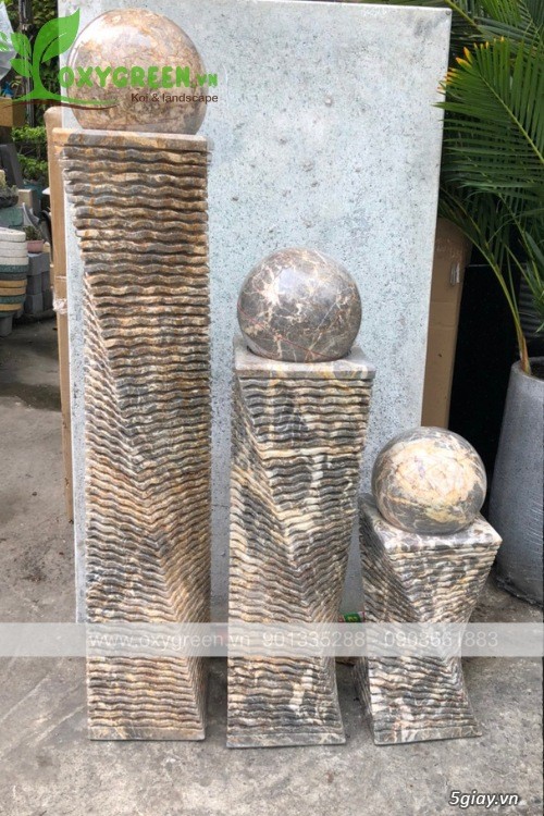 Trụ Đá Bi Xoay, Trụ Đá Phong Thuỷ, Tiểu Cảnh Sân Vườn - 7