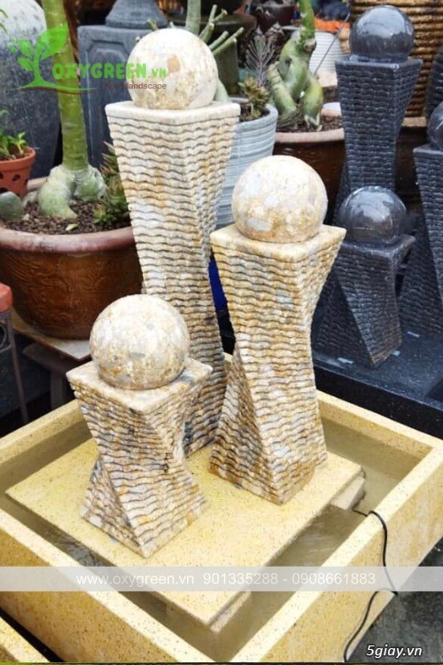 Trụ Đá Bi Xoay, Trụ Đá Phong Thuỷ, Tiểu Cảnh Sân Vườn - 4