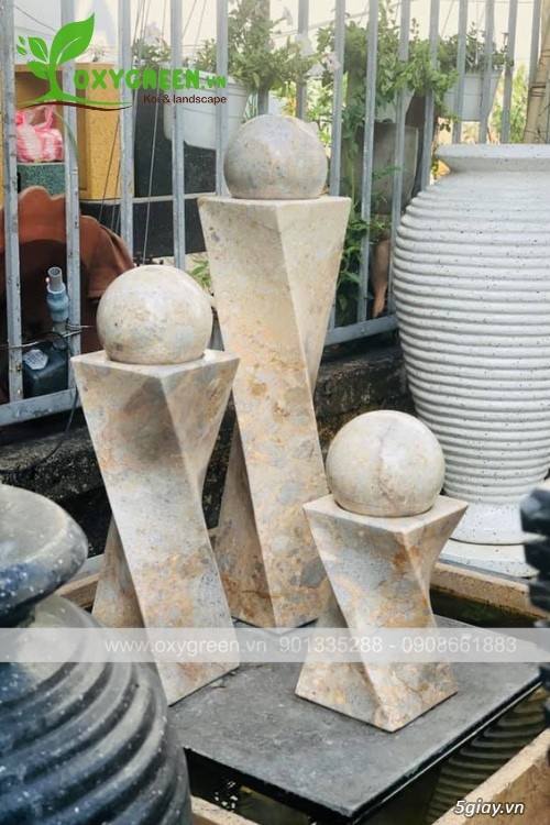 Trụ Đá Bi Xoay, Trụ Đá Phong Thuỷ, Tiểu Cảnh Sân Vườn - 2