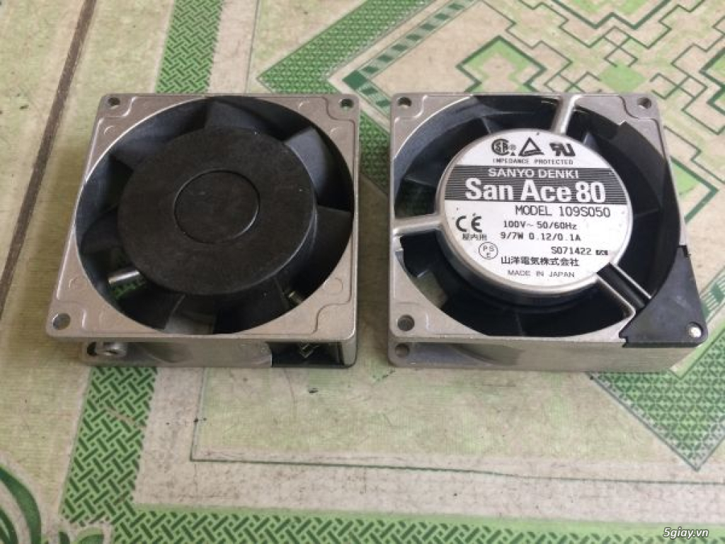 Quạt Sanyo 8 cm 24VDC,  Sanyo 8 cm 100VAC hàng mới chưa sử dụng - 4