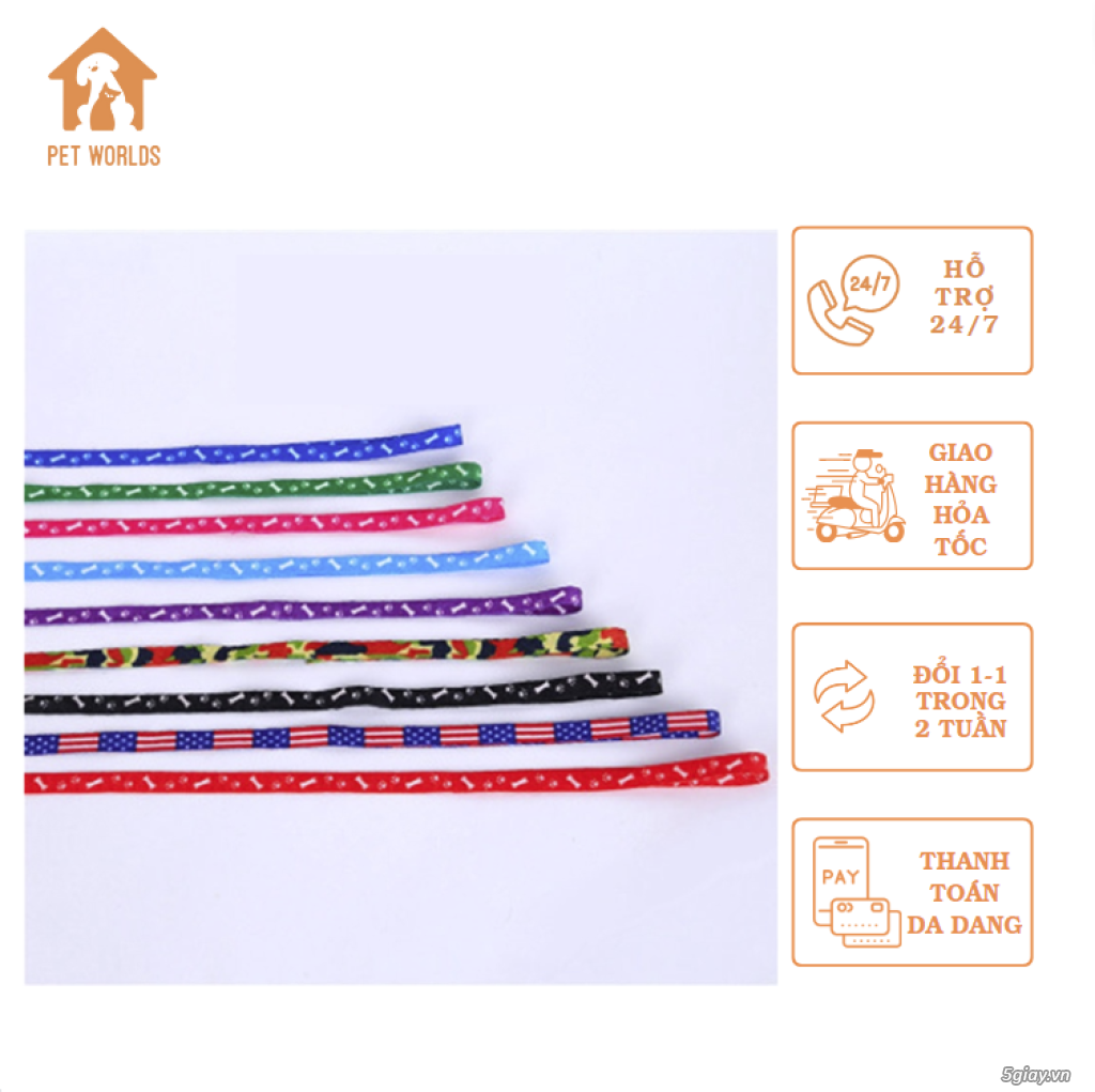 Dây dắt chó chống trầy cổ - 1