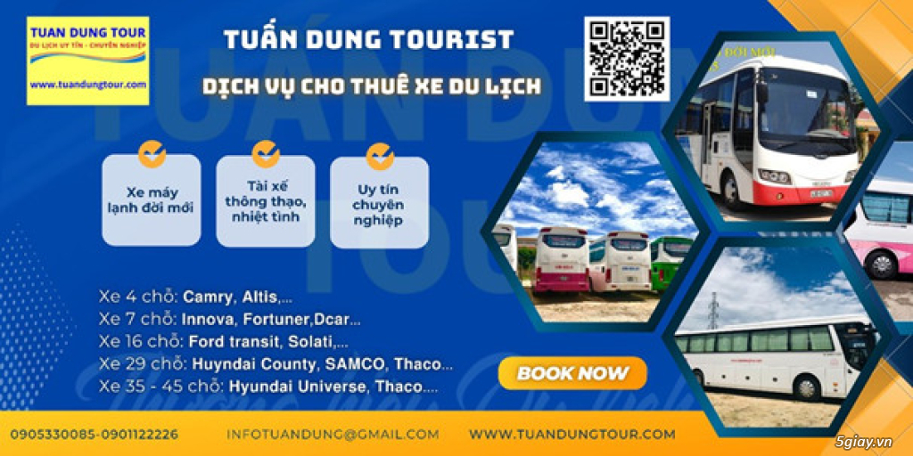 TUẤN DUNG TOURIST - TOUR DU LỊCH VÀ THUÊ XE UY TÍN