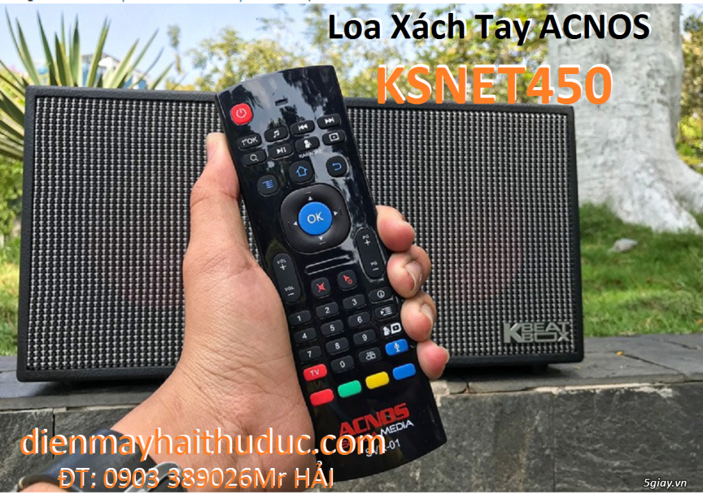 Loa cao cấp Acnos KSNet450 có ngõ HDMI phát hình ảnh qua TV