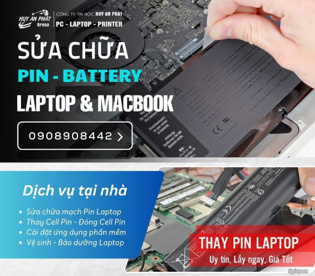 【#1 Địa Chỉ™】Chuyên Thay & Phục Hồi Cell Pin Laptop TpHCM Giá Rẻ ❤️❤️