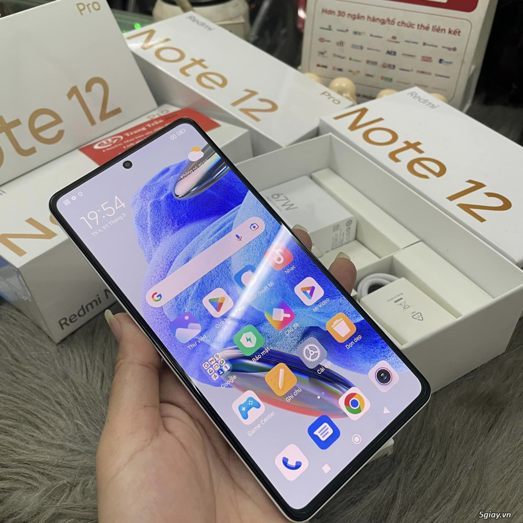 Xiaomi Note 12 Pro 5G 128G fullbox 99 & newseal full tiếng việt - 3