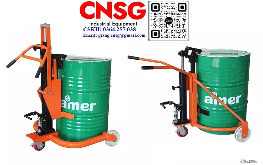 Xe nâng phuy, xe nâng di chuyển phuy, quay đổ phuy chính hãng giá rẻ