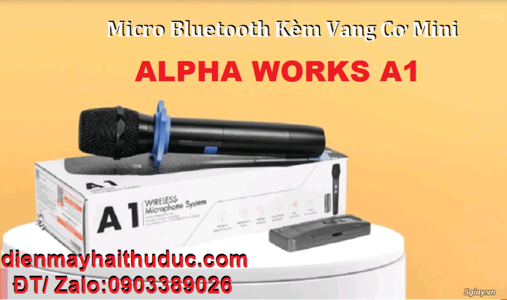 Micro Alpha Works A1 chức năng Bluetooth, Vang karaoke mini - 3