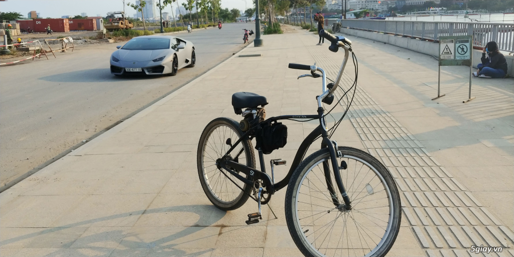 Xe đạp bãi biển Schwinn Mỹ độ động cơ điện - 1
