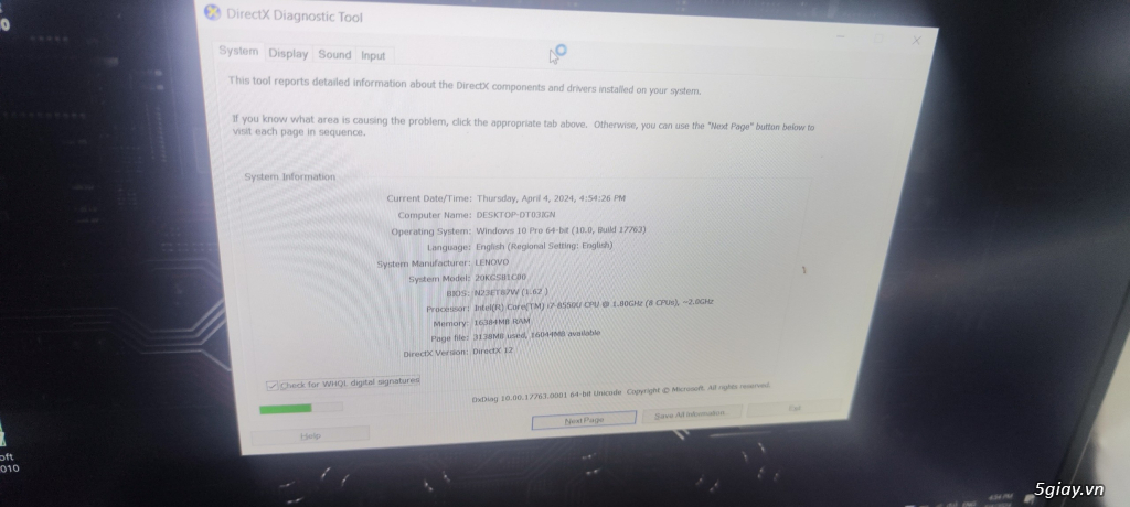 Lenovo ThinkPad X270/X280/X390/X1 Carbon - 12