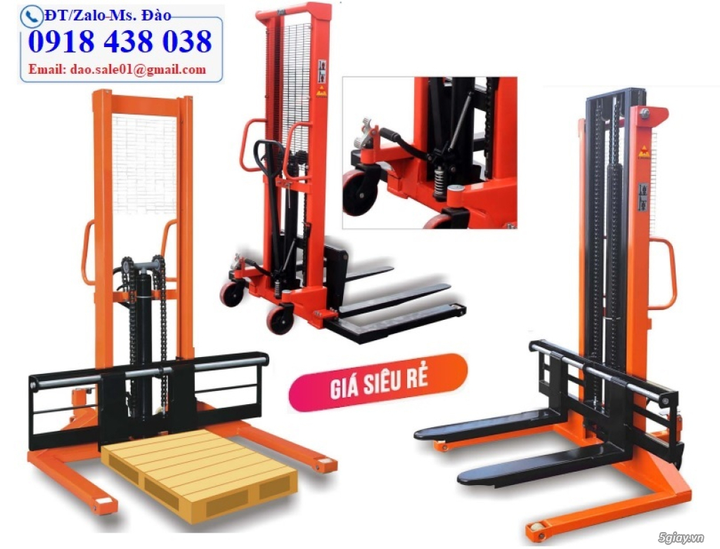 Xe nâng tay cao, xe nâng hàng lên cao giá rẻ LH 0918.438.038 - 2