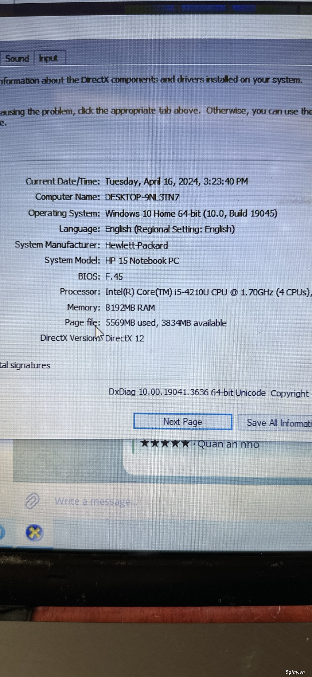 Cần Mua Vỏ Laptop HP 15 Notebook PC - 4