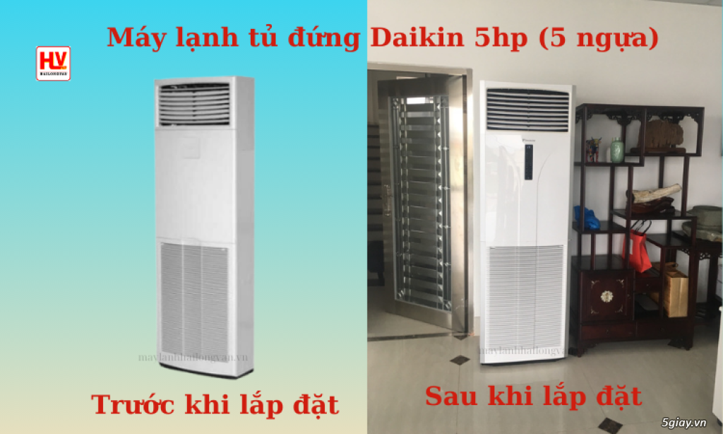 Model, công suất, bảng giá máy lạnh tủ đứng thổi trực tiếp Daikin 5hp - 1