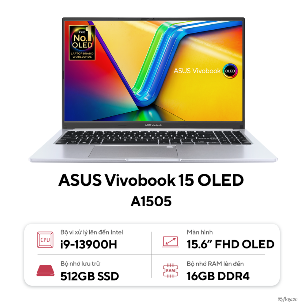 Laptop văn phòng cấu hình Gaming - ASUS Vivobook 15 OLED